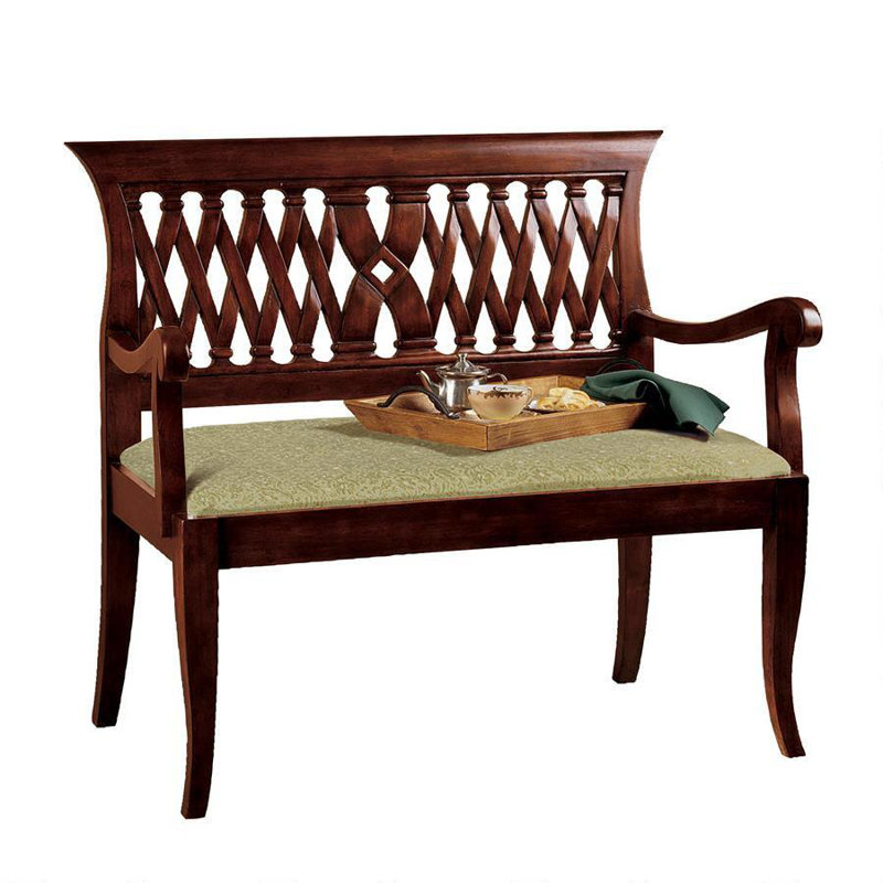 Design Toscano Mahogany Entryway Bench & Reviews Wayfair